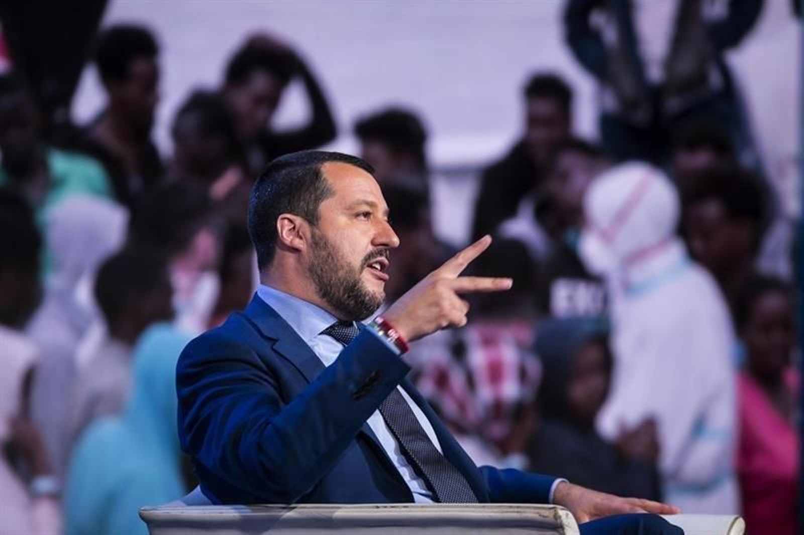 El ministro italiano del Interior Matteo Salvini