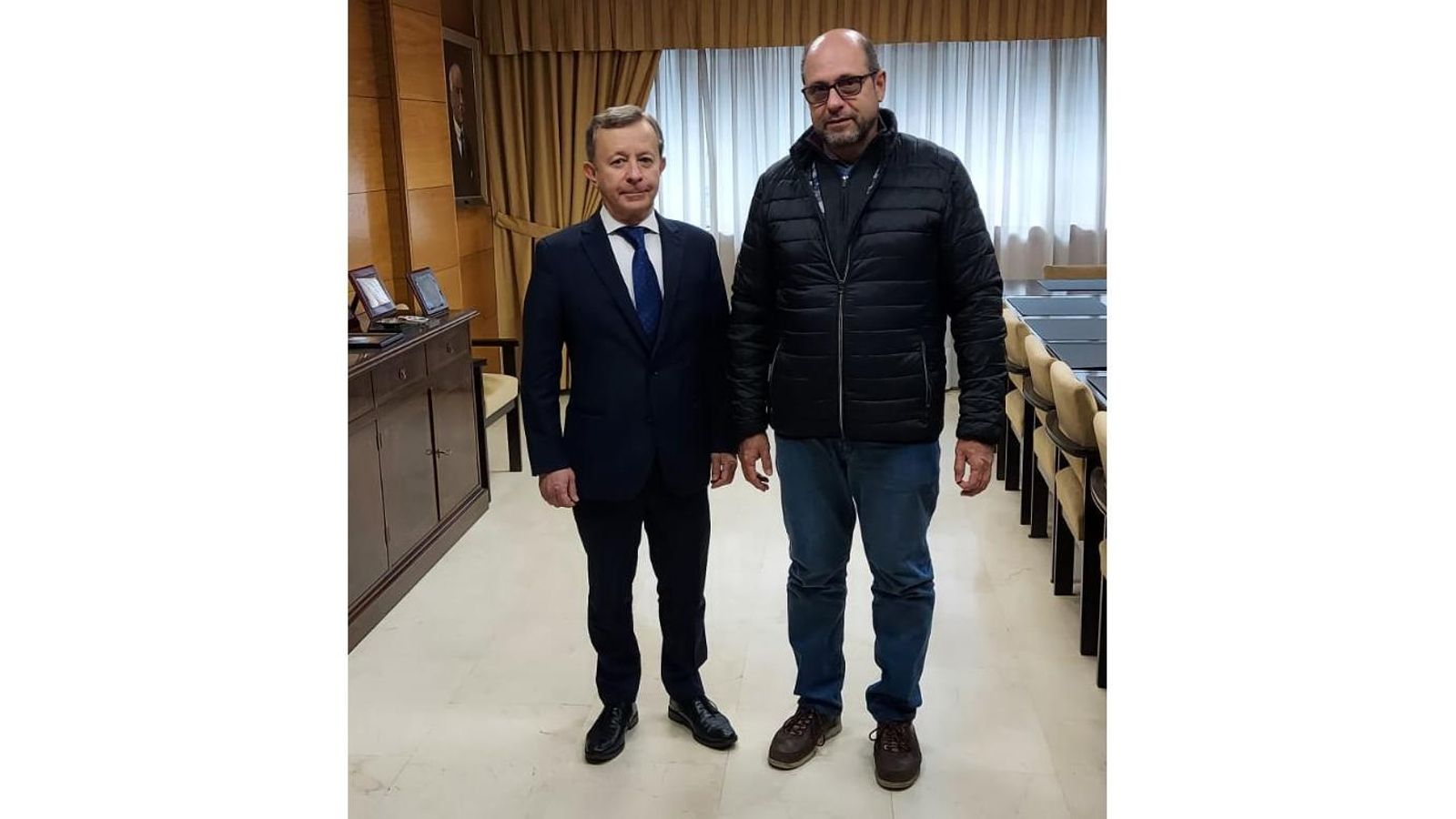 Ricardo Álvarez fue recibido en la Cámara de Comercio de Vigo