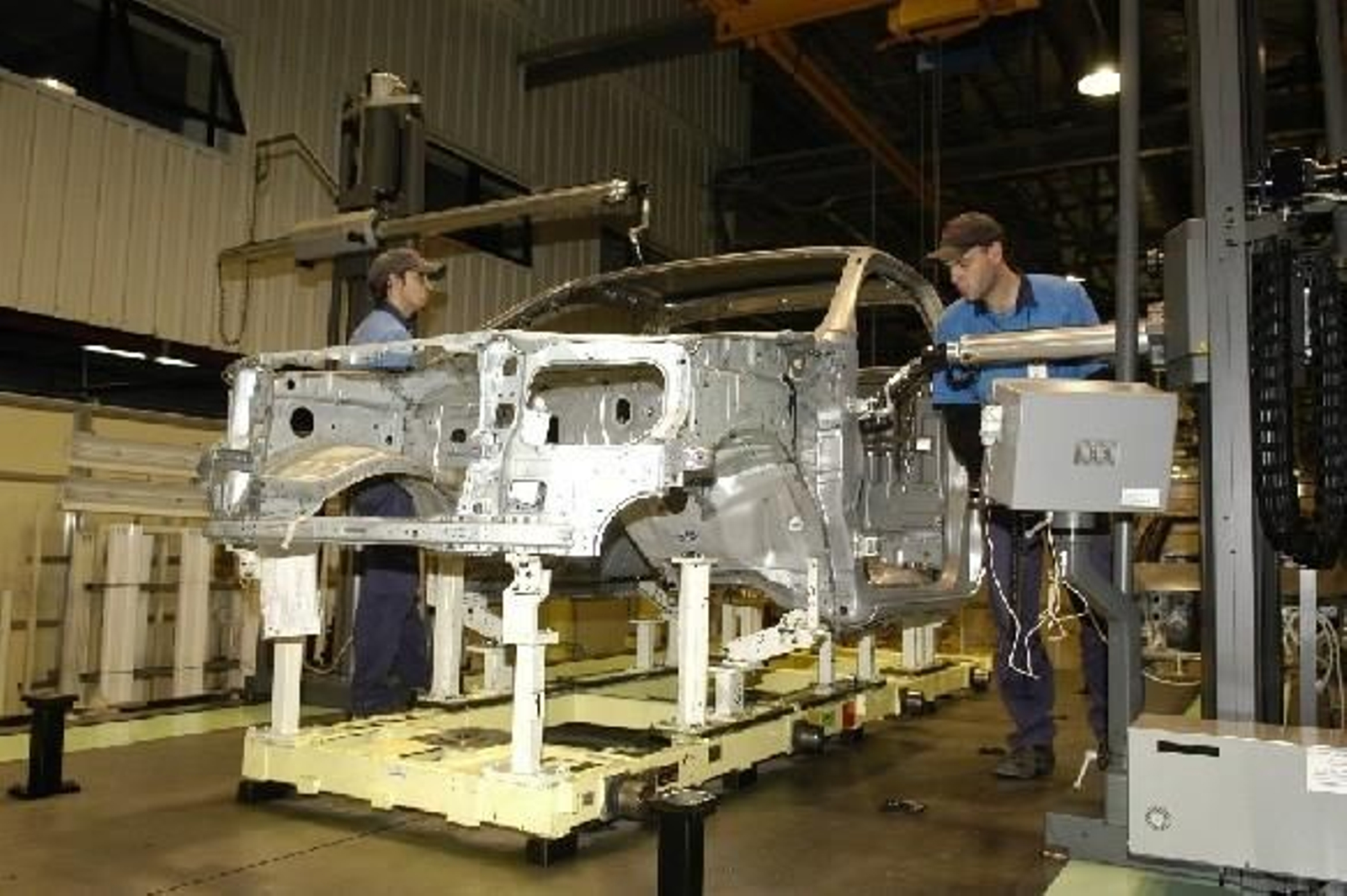 Interior de una planta de Toyota.