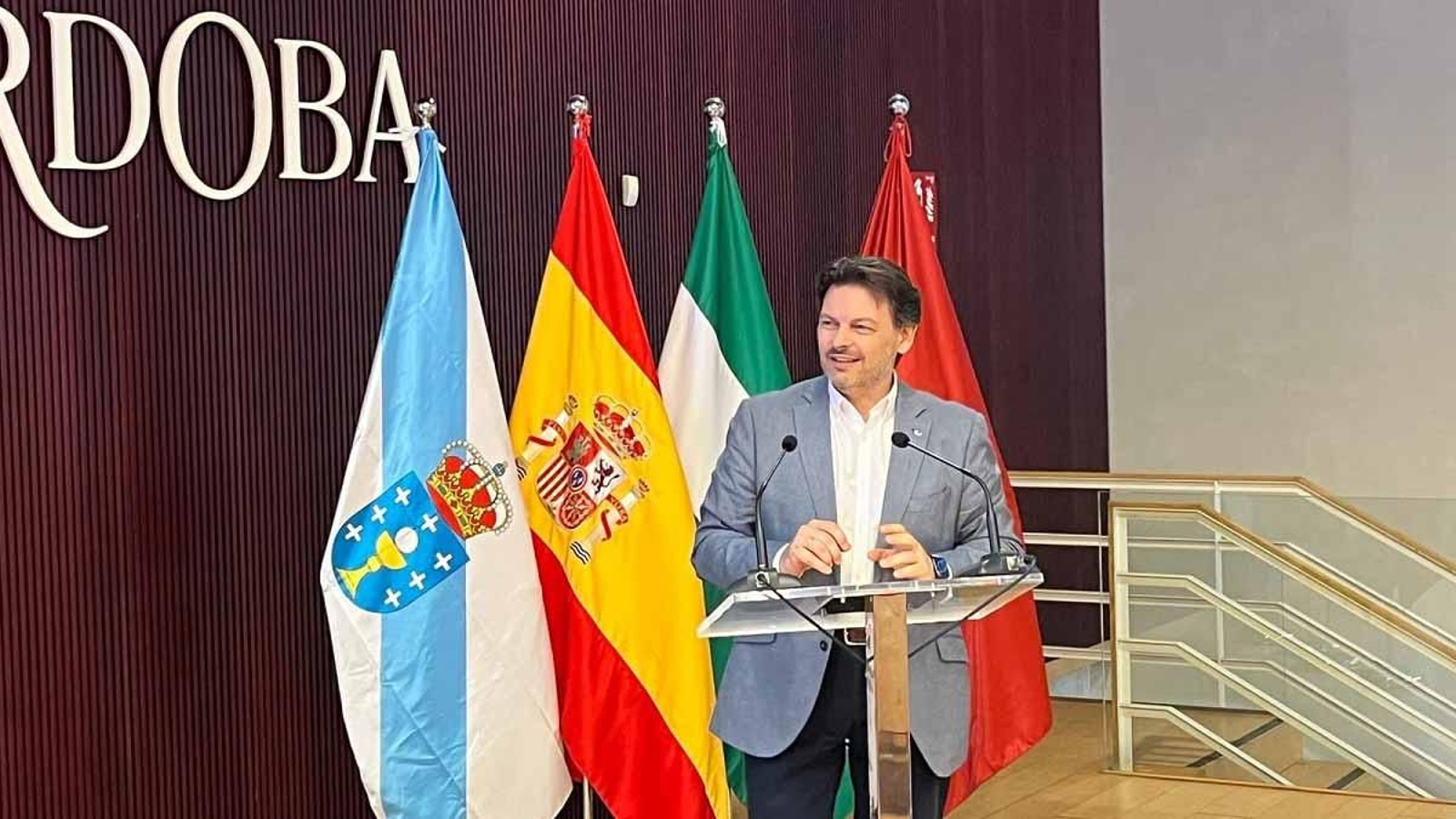 Antonio Rodríguez Miranda interviniendo en el acto celebrado en la capital cordobesa