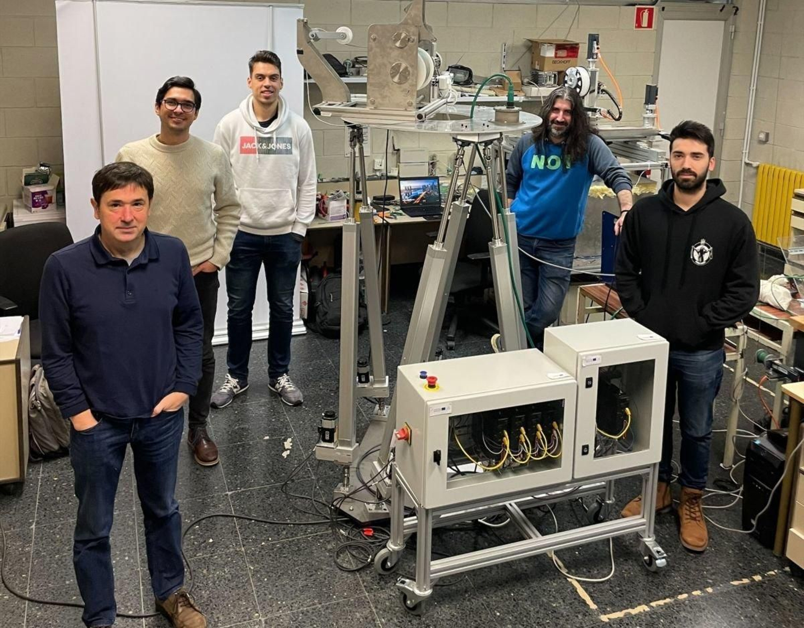 Julio Garrido, Josué Rivera, Iago Doval, Enrique Riveiro e Diego Silva.