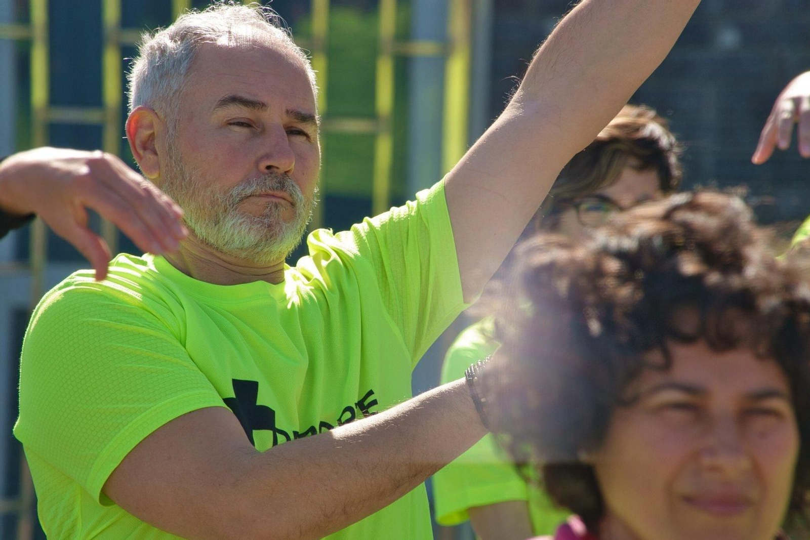 Sesión de taichí de +Deporte Atlántico en Samil.