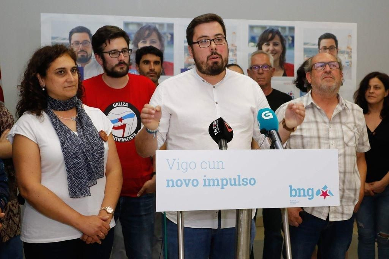 Xabier P. Igrexas e Serafín Otero, este domingo na sé do BNG.