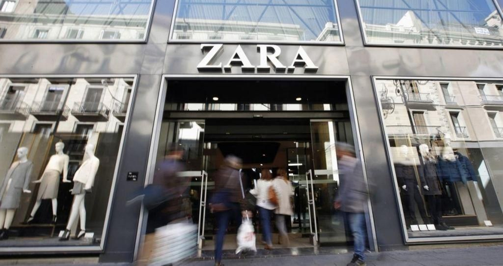 Exterior de una tienda de Zara, del Grupo Inditex