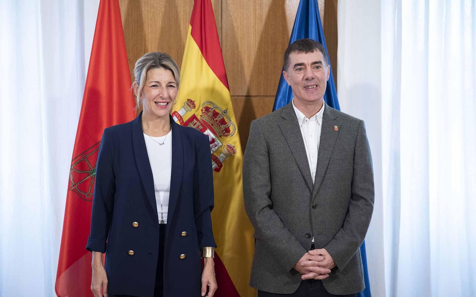 Navarra Eduardo Santos y Yolanda Díaz