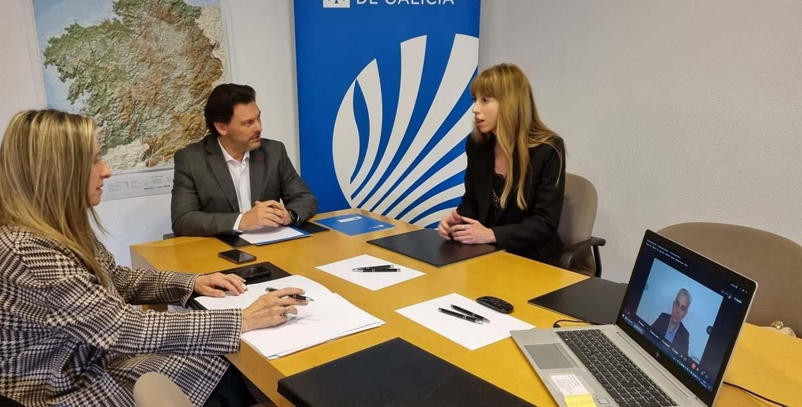 En la imagen, Antonio Rodríguez Miranda, Zeltia Lado, Alejandro López Dobarro y Elvira Domínguez