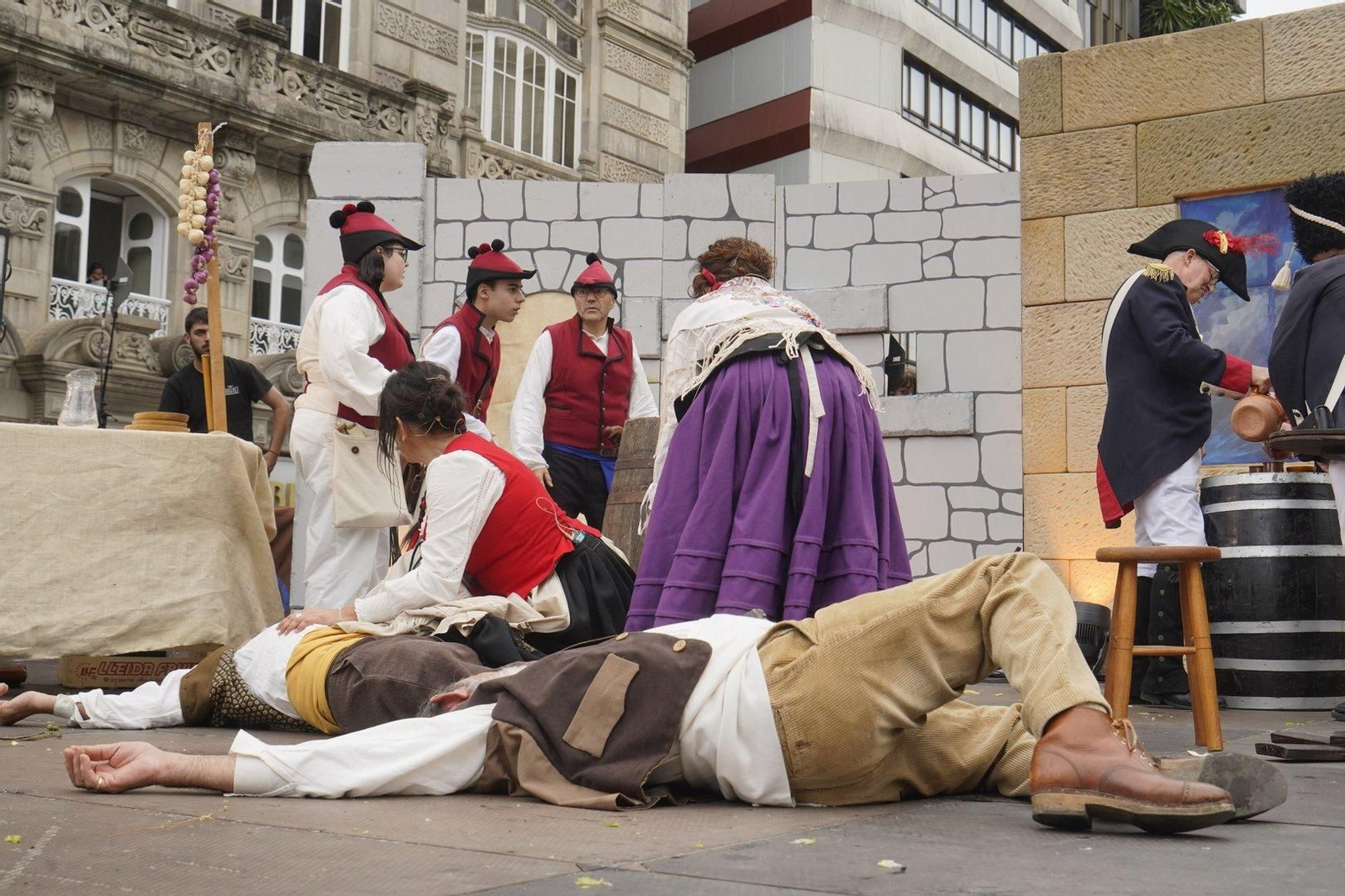 Representación de la Reconquista de Vigo 2024.