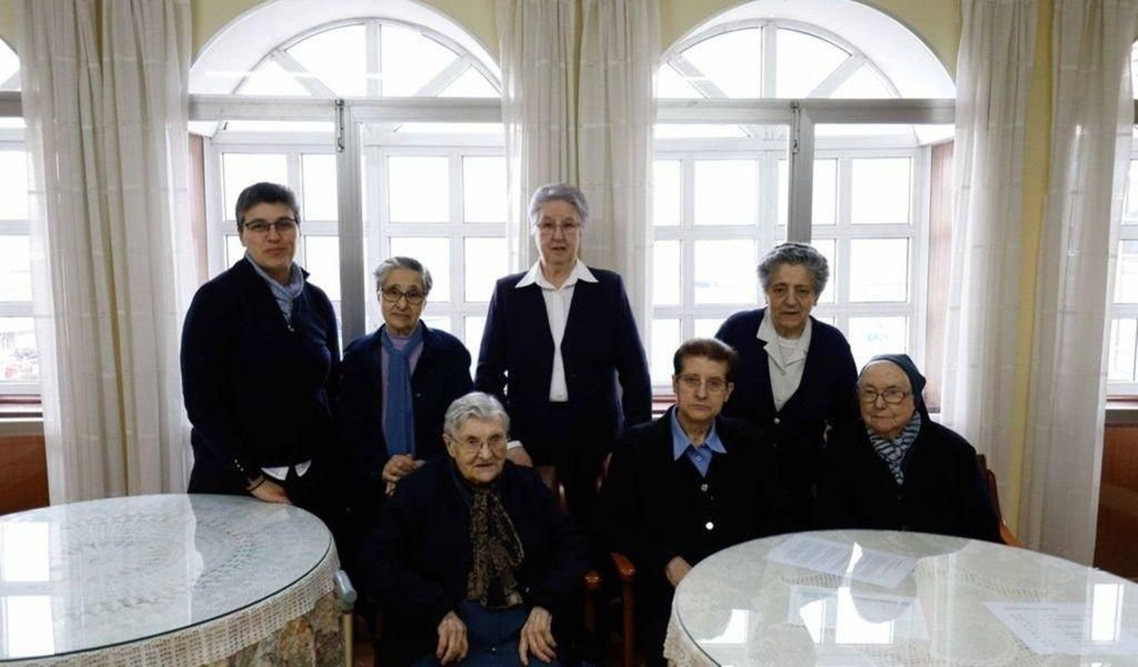 Las hermanas de Las Hijas de la Caridad, el año pasado en el convento de San Francisco.