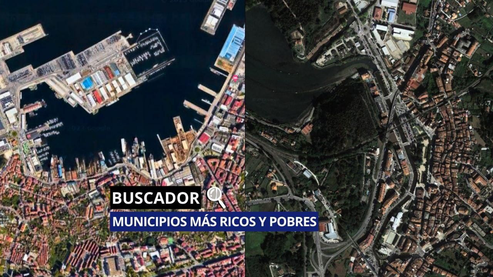 Buscador municipios más ricos y más pobres.