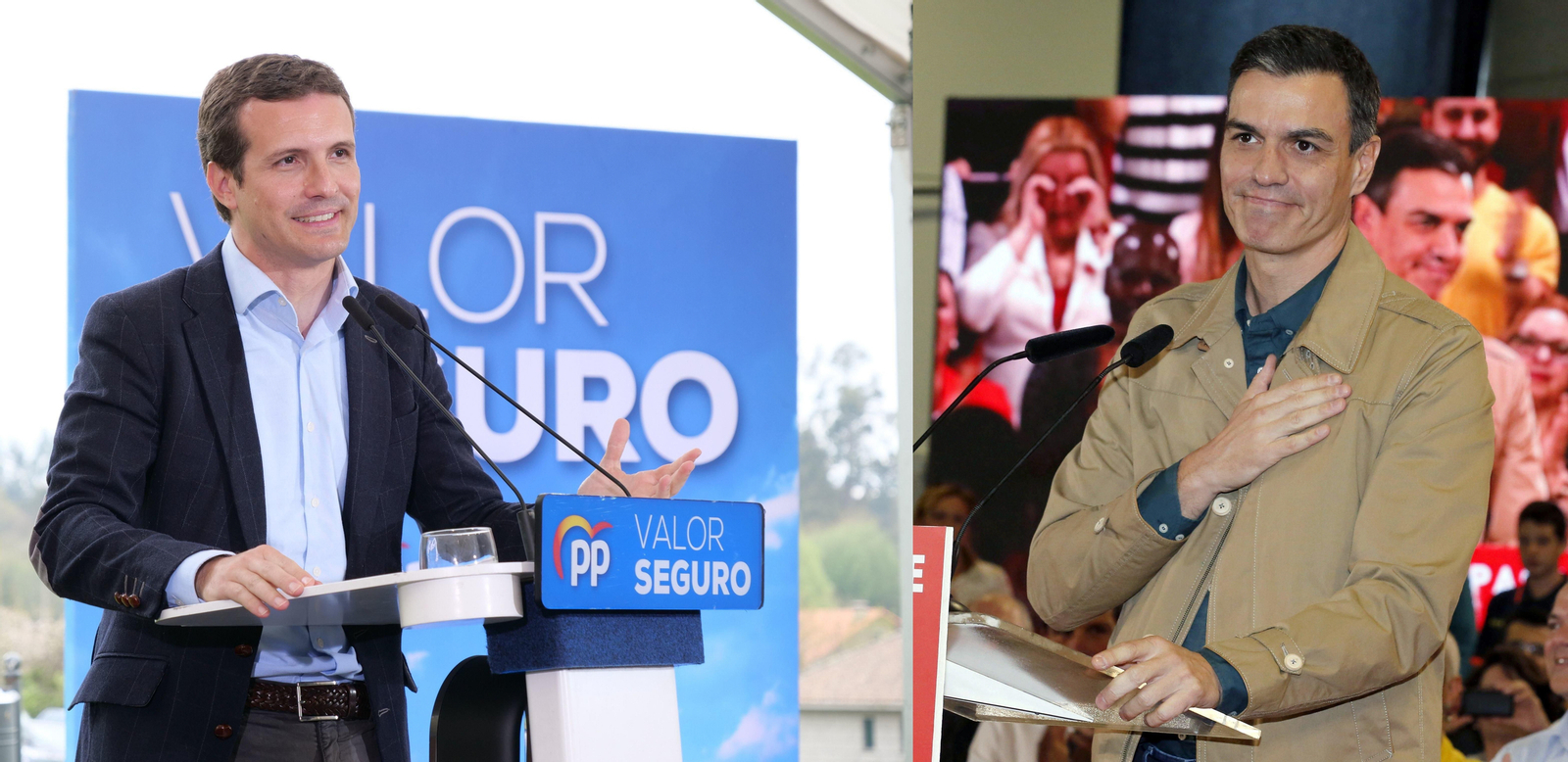 Pablo Casado y Pedro Sánchez