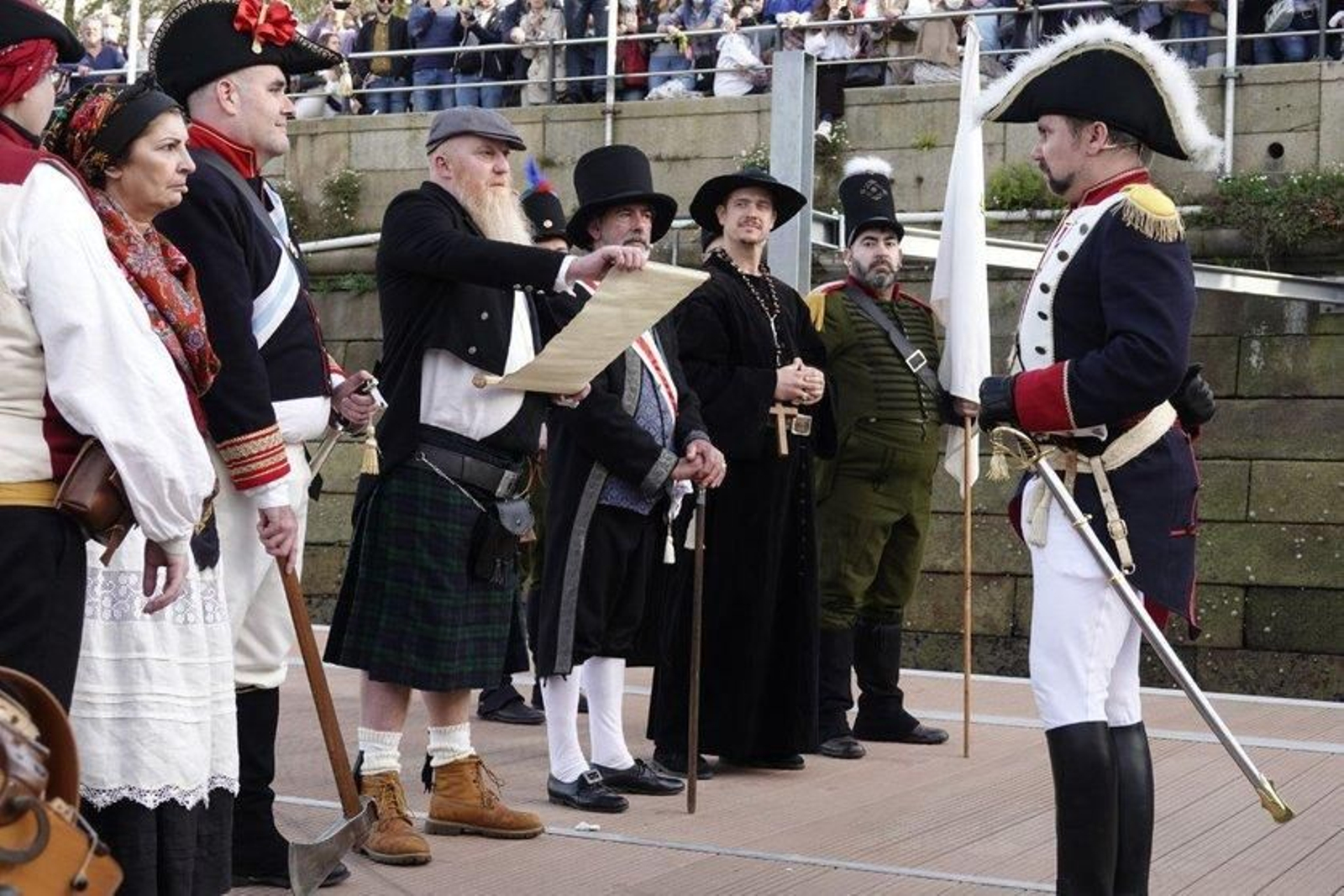 Representación de la expulsión de los franceses en la Reconquista. // Vicente Alonso