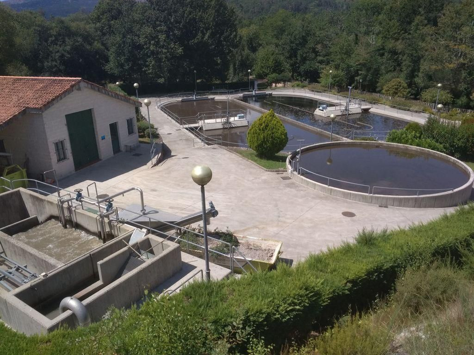 La actual Depuradora de Mondariz Balneario construida en 1984.