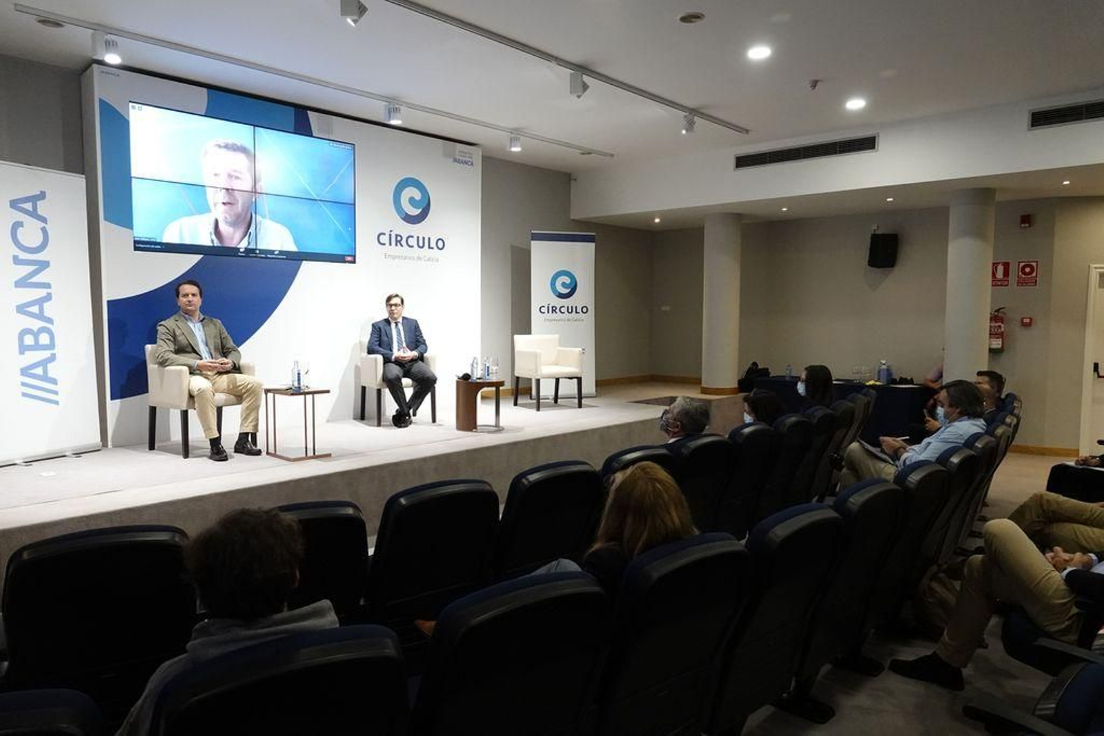 El experto inmobiliario Juan Velayos, por videocoferencia, abrió ayer la jornada en el Círculo de Empresarios.