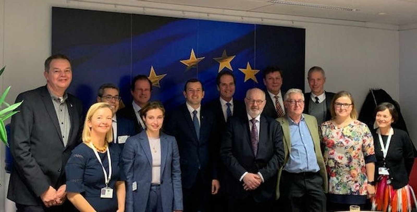 Reunión de la patronal Europêche con el nuevo comisario europeo Virginijus Sinkevicius.