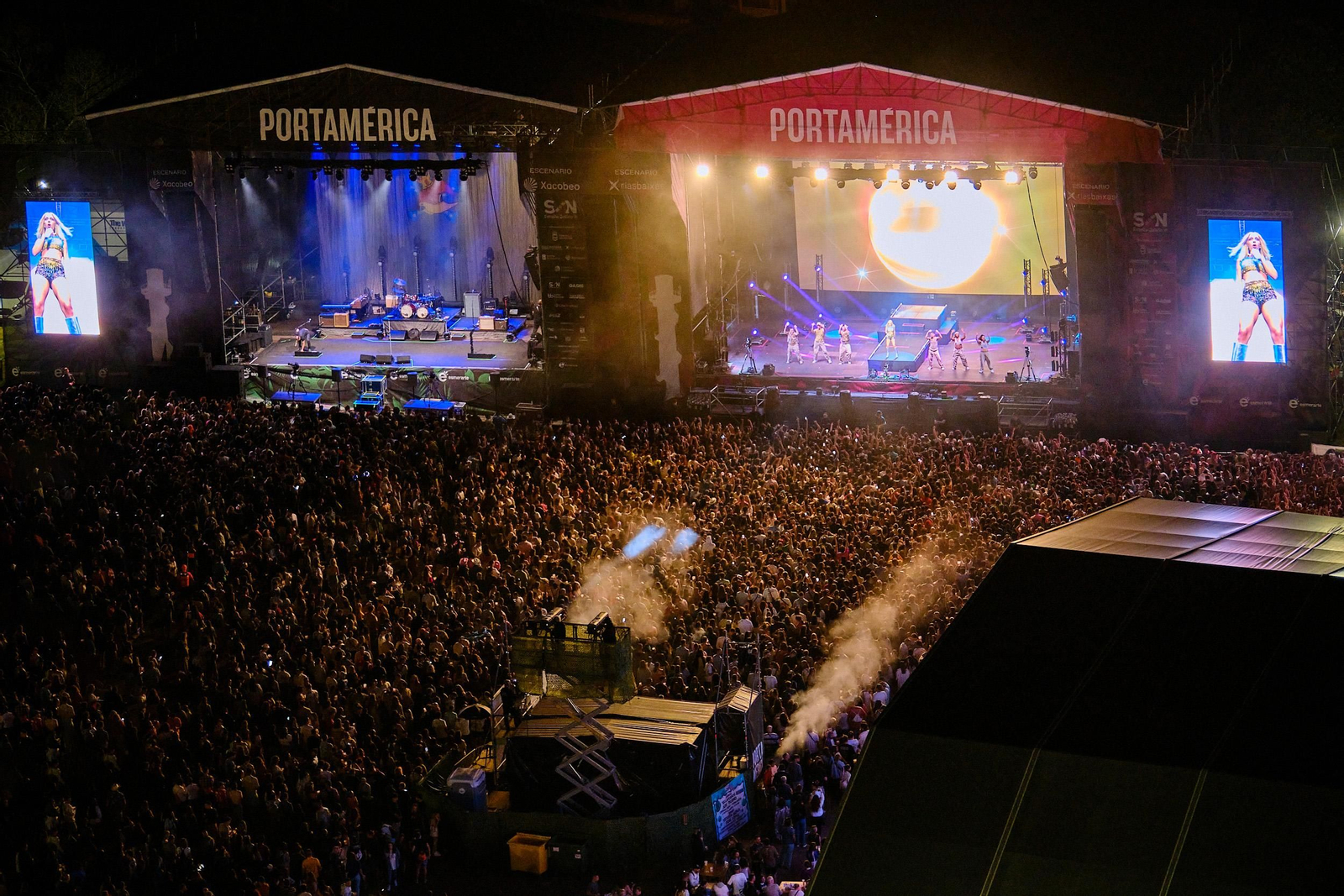 Imagen de los dos escenarios del PortAmérica de 2022. // X (@portAmerica)