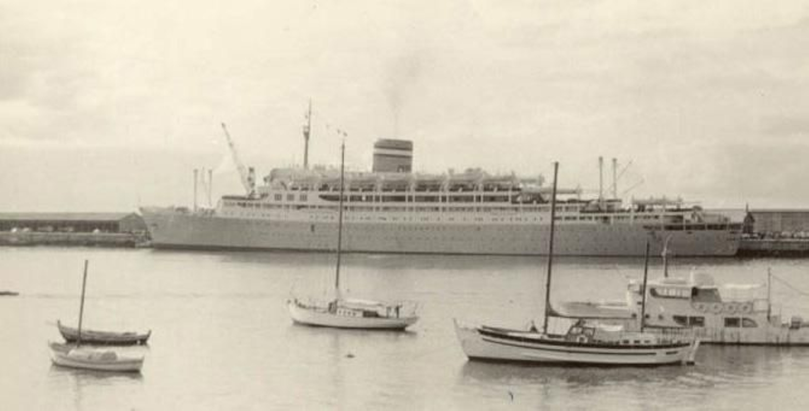 Buque transatlántico Santa María, Tenerife, ca.1970