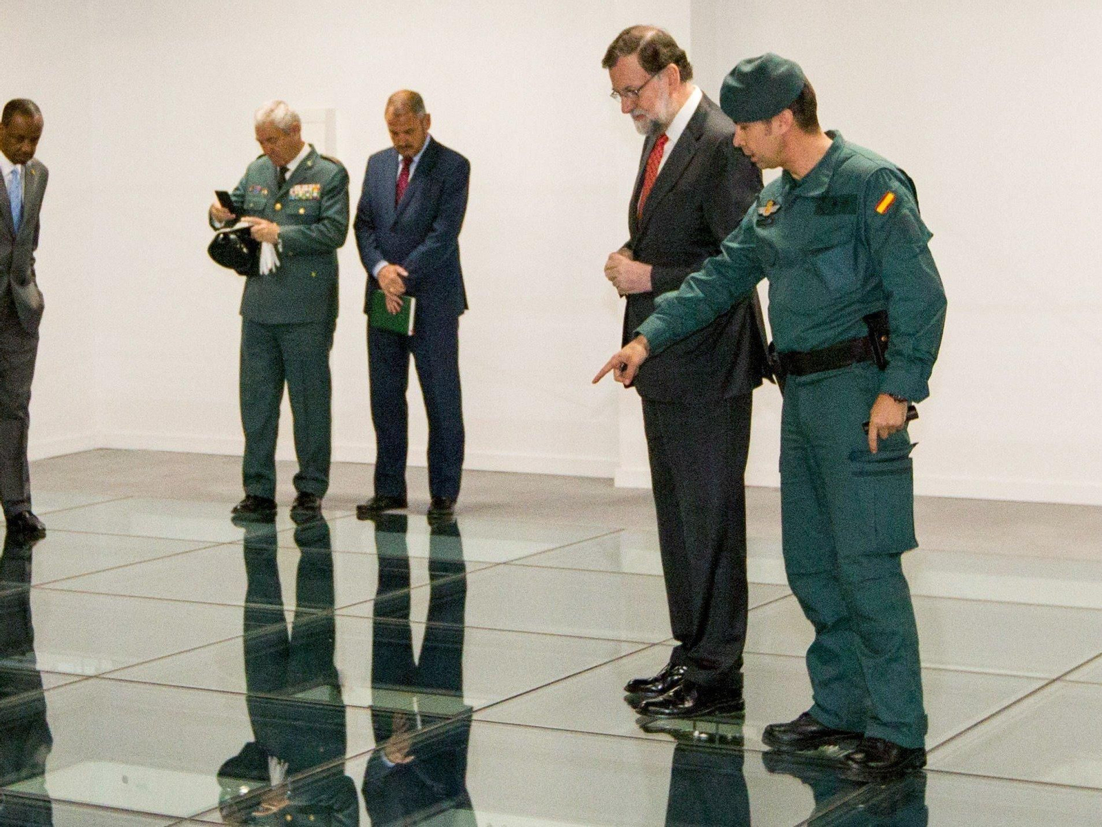 Mariano Rajoy, durante la inauguración del Polígono de Experiencias para Fuerzas Especiales de la Guardia Civil
