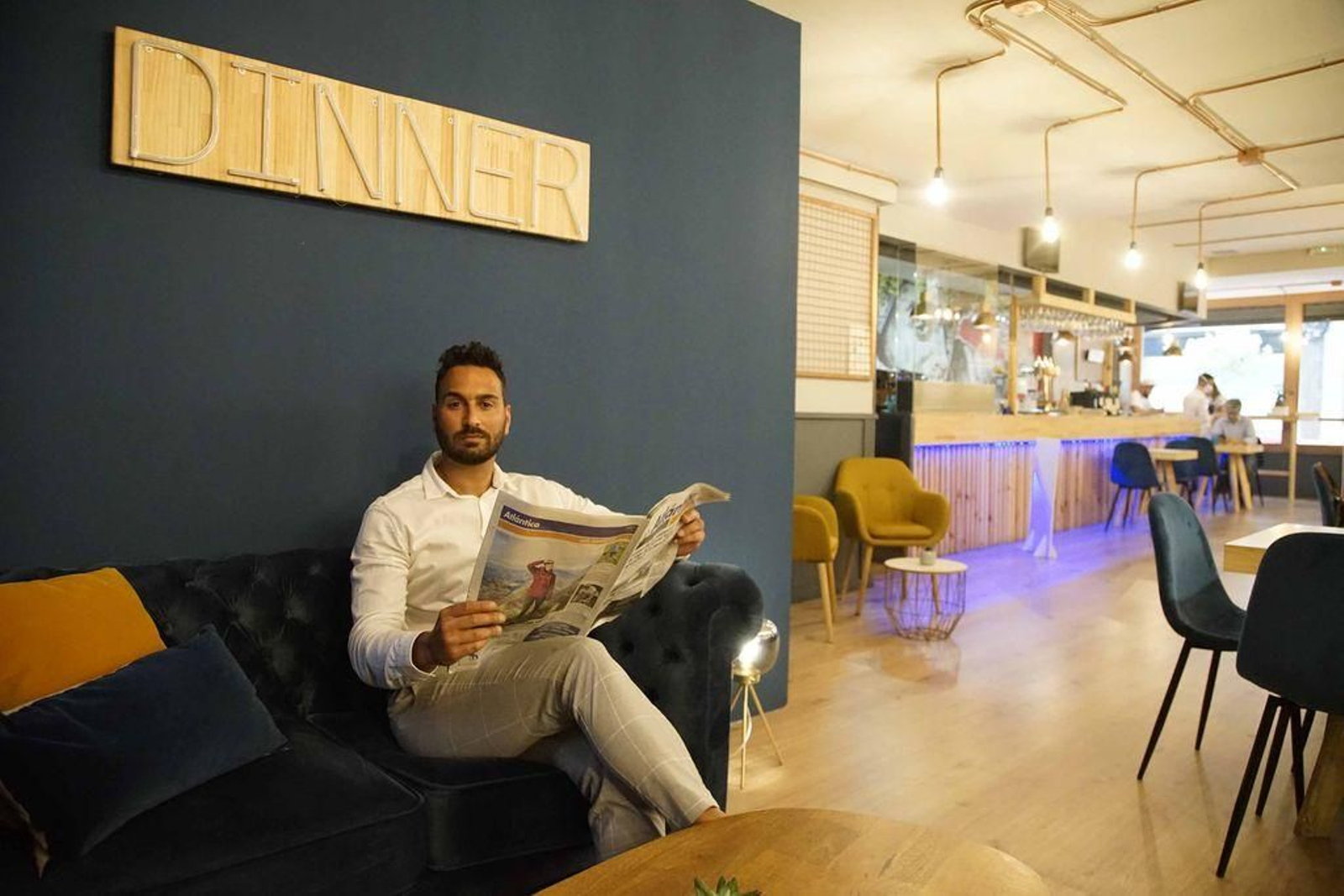 Jesús Míguez, en La Cultural que reabrió esta semana en Zamora, 57.