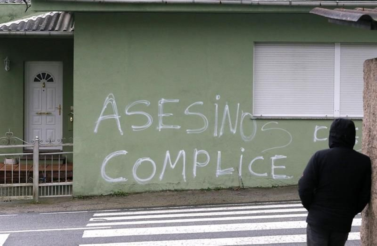 Pintadas aparecidas en la vivienda del supuesto asesino de Diana Quer, José Enrique Abuín "El Chicle"