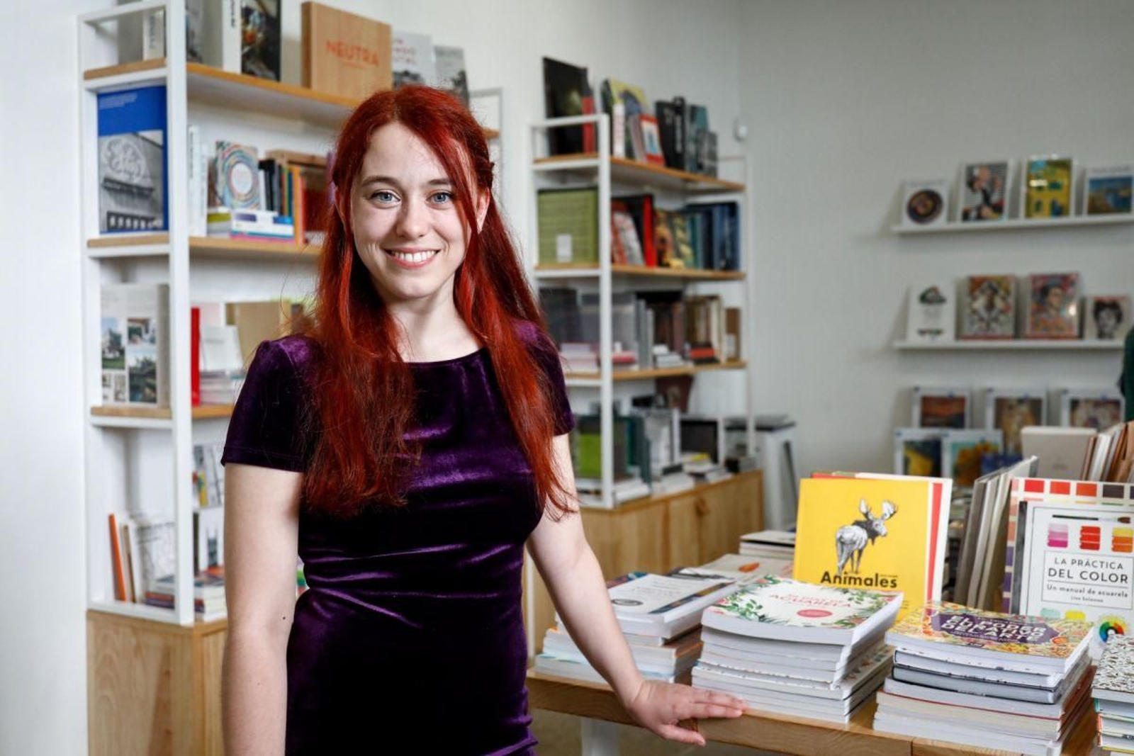 Elesky, poco antes del concierto que ofreció ayer en Vigo.