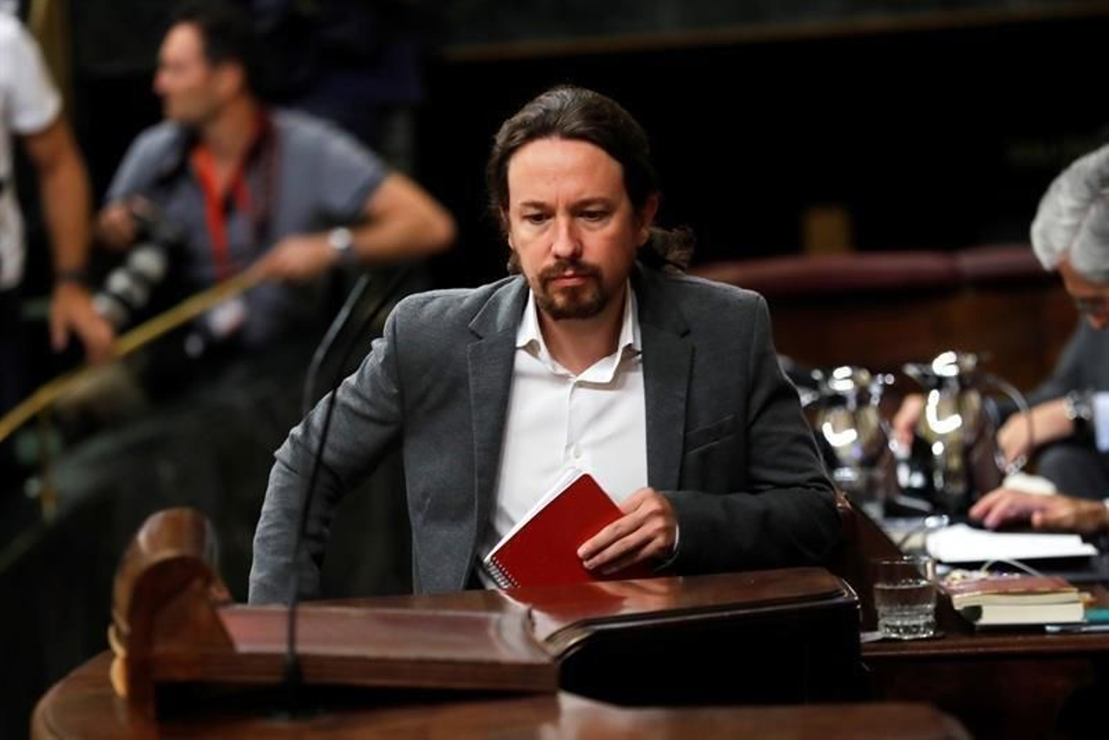 El líder de Unidas Podemos, Pablo Iglesias