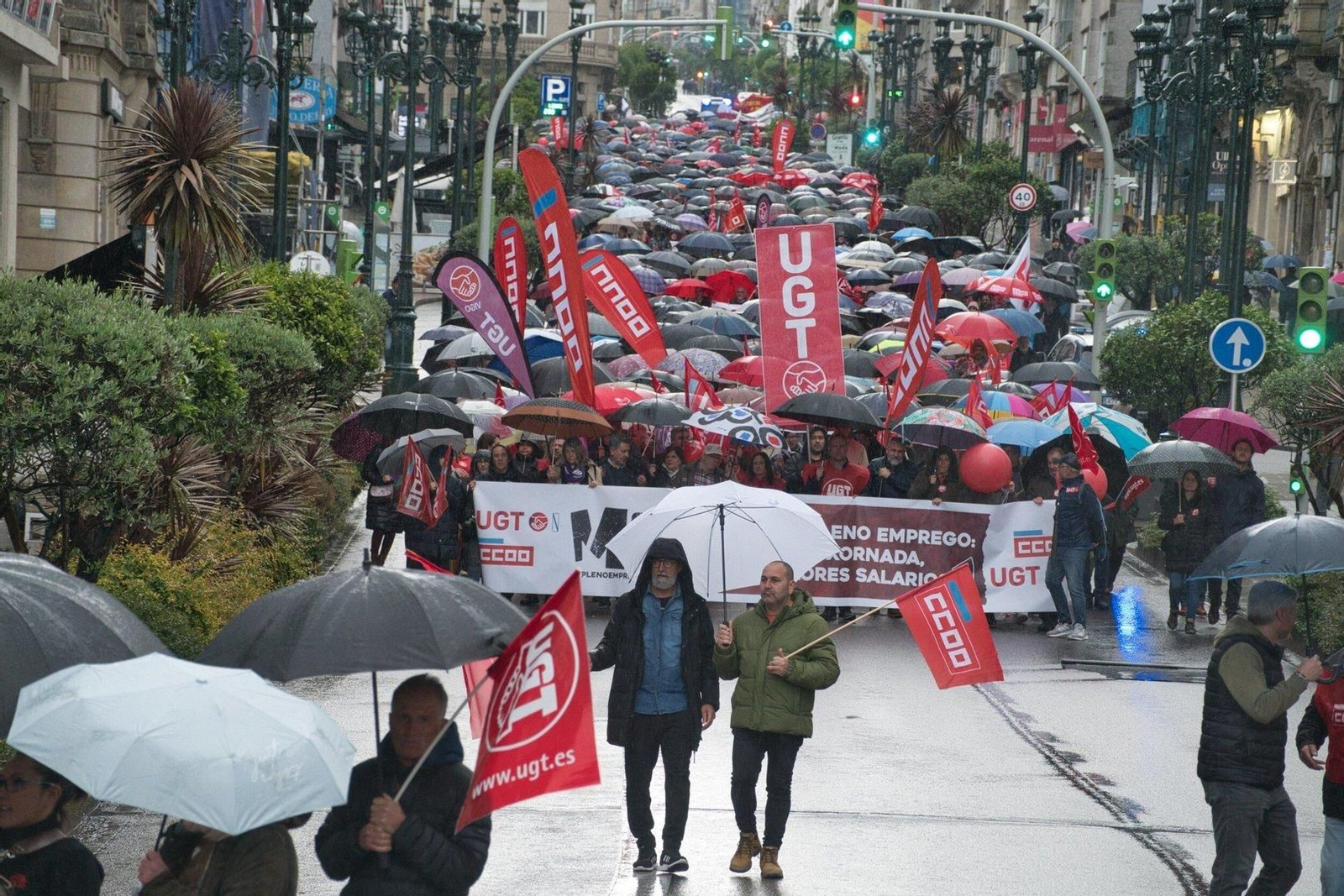 Manifestación UGT y CCOO.
