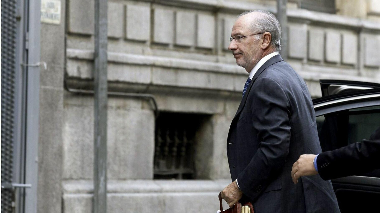 Rodrigo Rato, a su llegada a una sesión en la Audiencia Nacional.