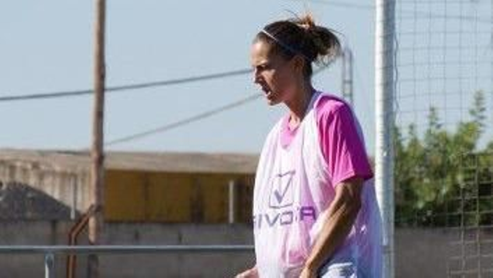 Nati de Francisco, en un entrenamiento con el Córdoba.