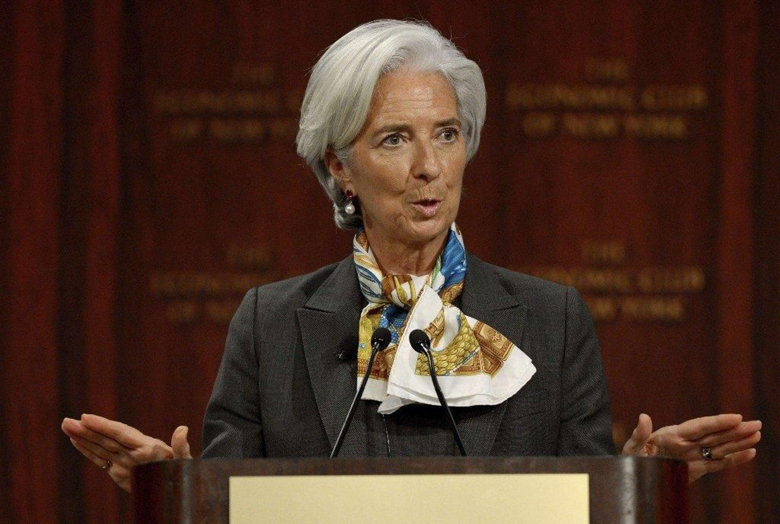 Christine Lagarde, actual directora gerente del Fondo Monetario Internacional (FMI)