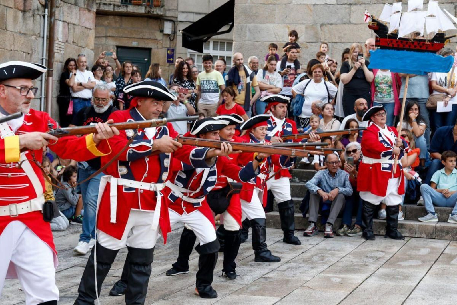 Los soldados ingleses tomaron la villa, siguiendo los galeones de la armada hispano-francesa que regresaba con la plata de América.