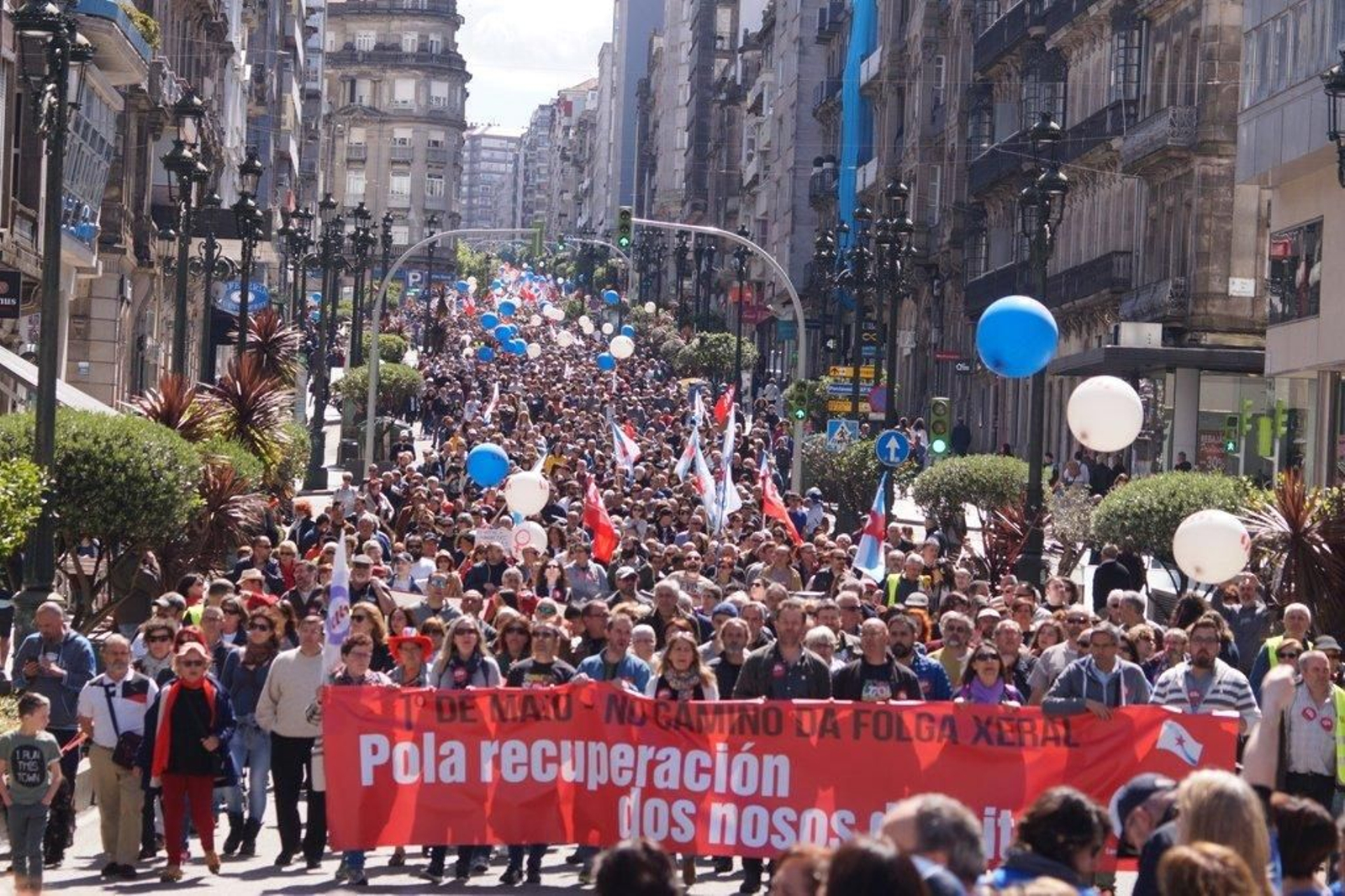 La manifestación de la CIG en Vigo  12