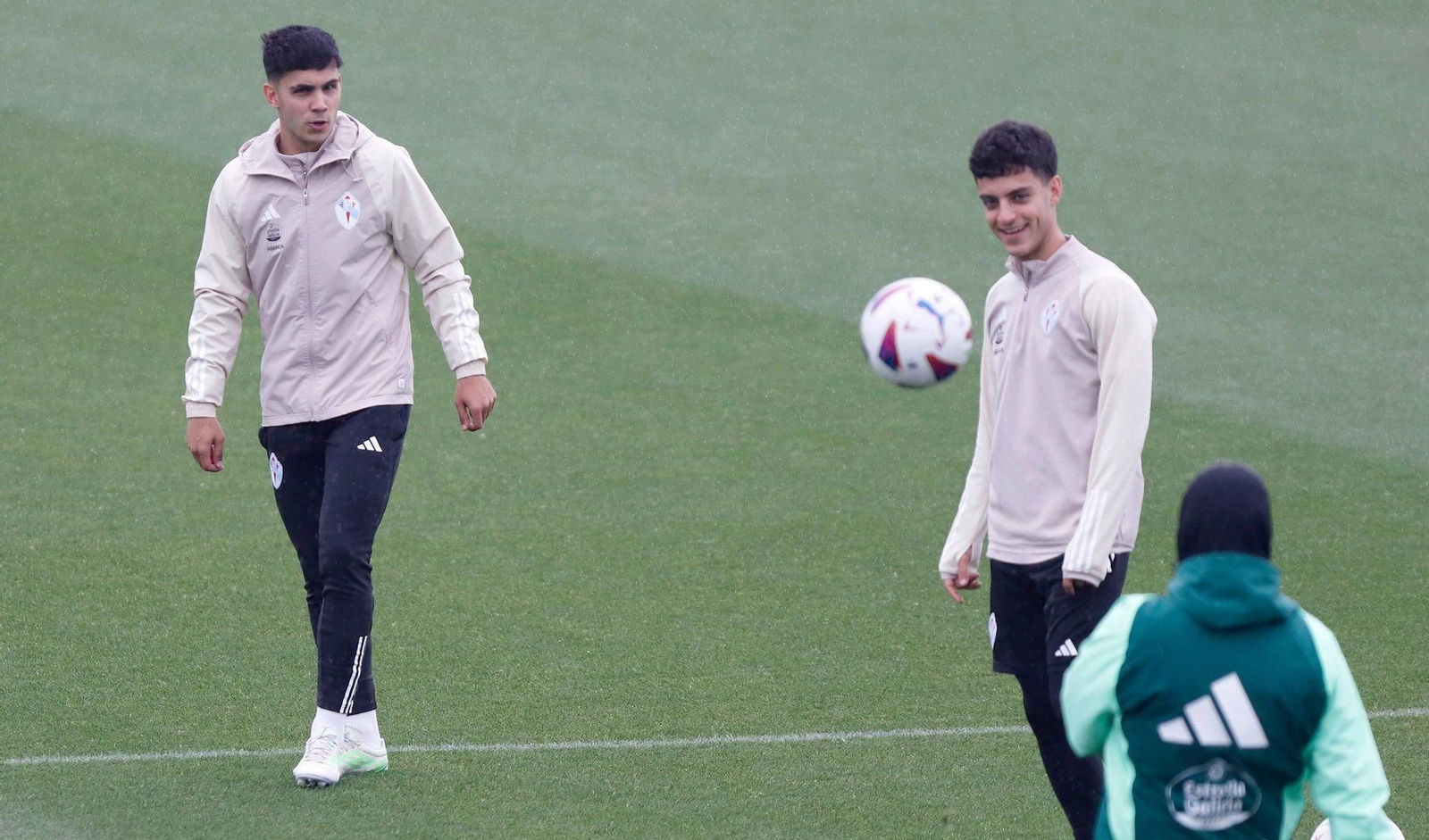 Entrenamiento del Celta en Mos.