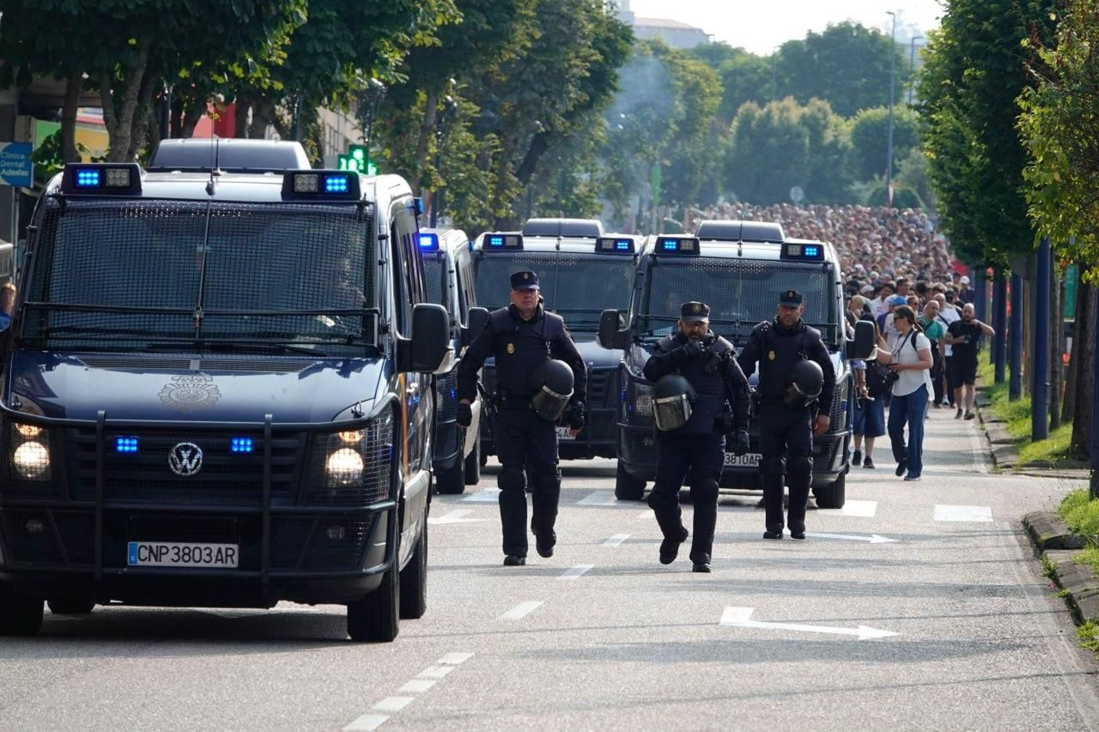 Cuarta jornada de la huelga del metal en Vigo.