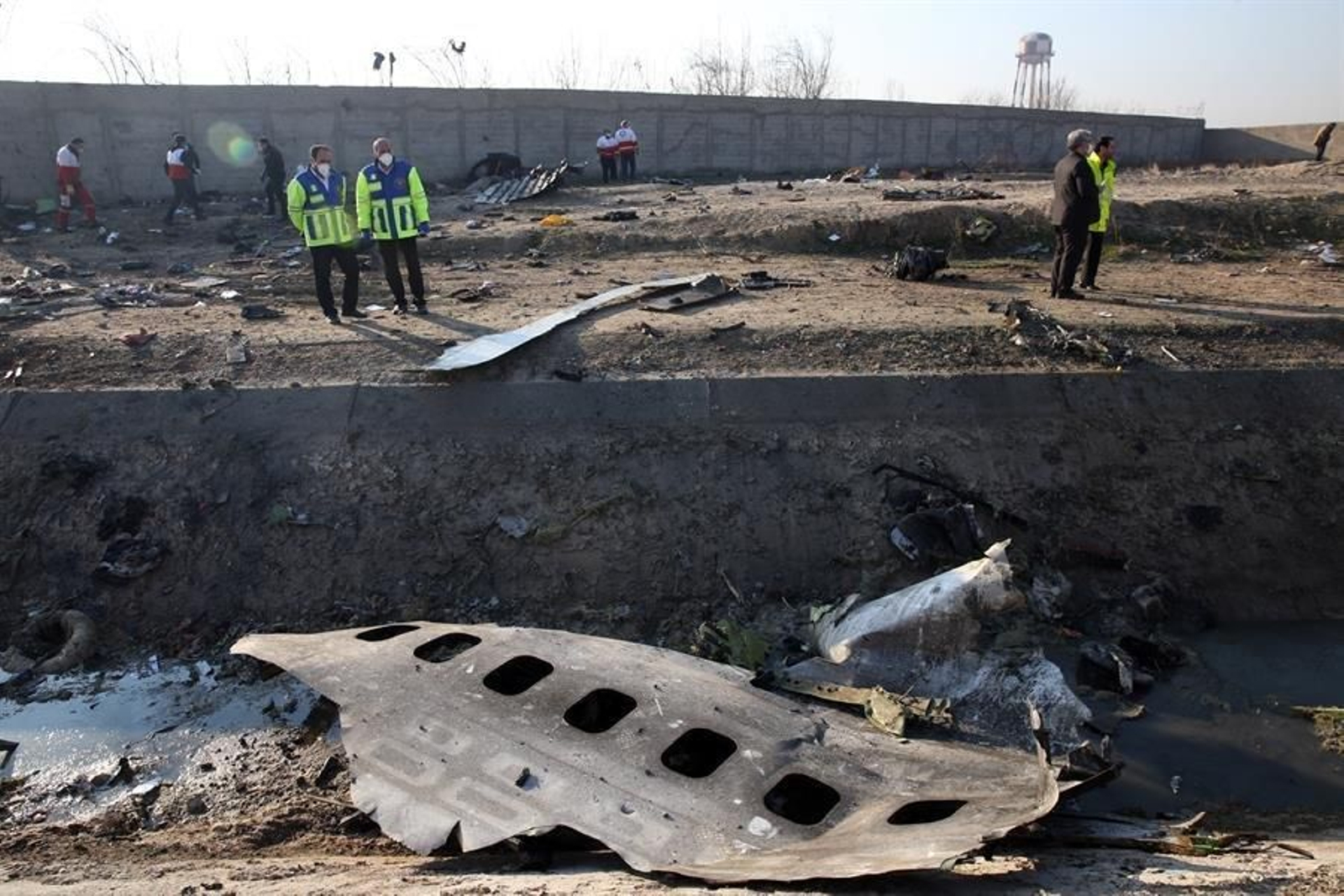 Las imágenes del accidente del vuelo PS752 de Ukraine International Airlines.