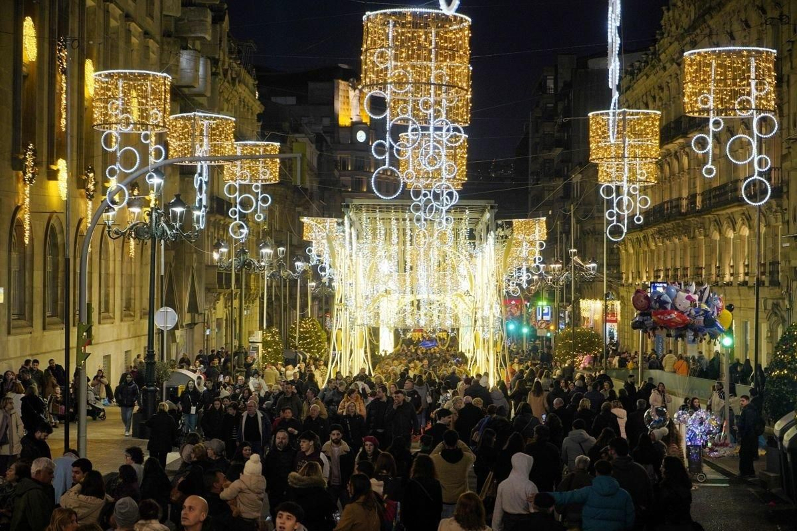 Nuevo lleno de la Navidad de Vigo.