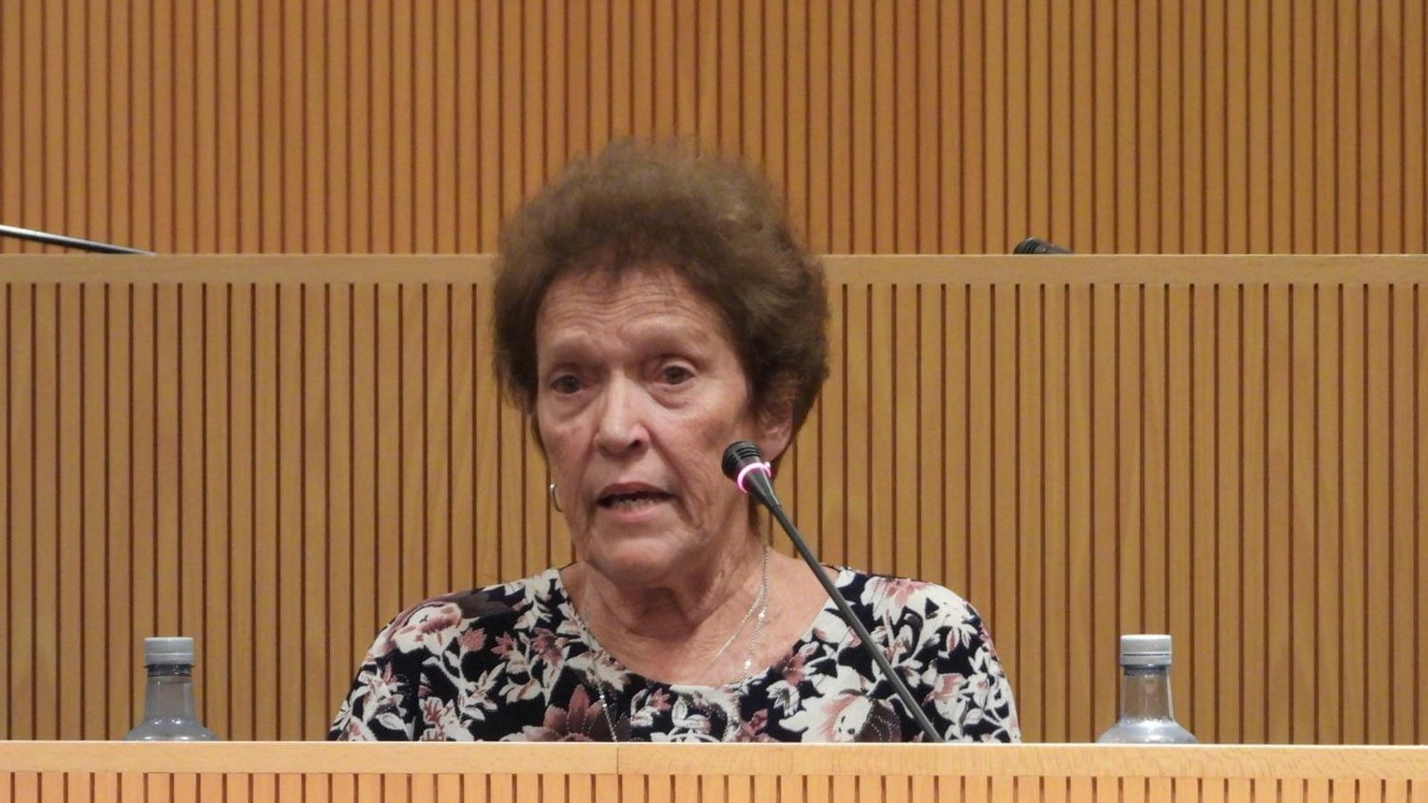 Juana Caridad Fernández Pérez, presidenta de la Agrupación de Sociedades Representativa de Municipios y Parroquias de Galicia en Cuba,