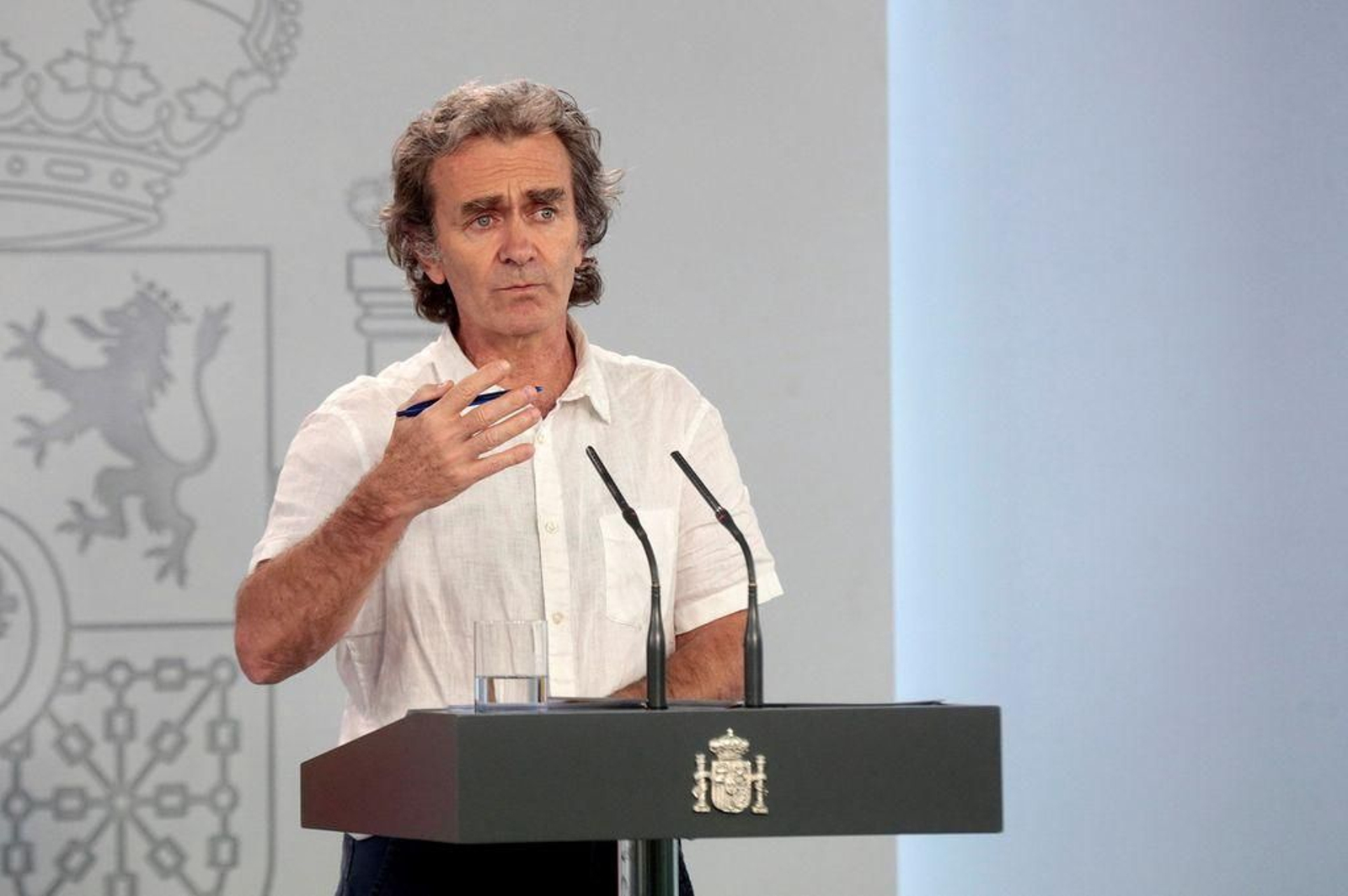 Fernando Simón, durante la rueda de prensa.