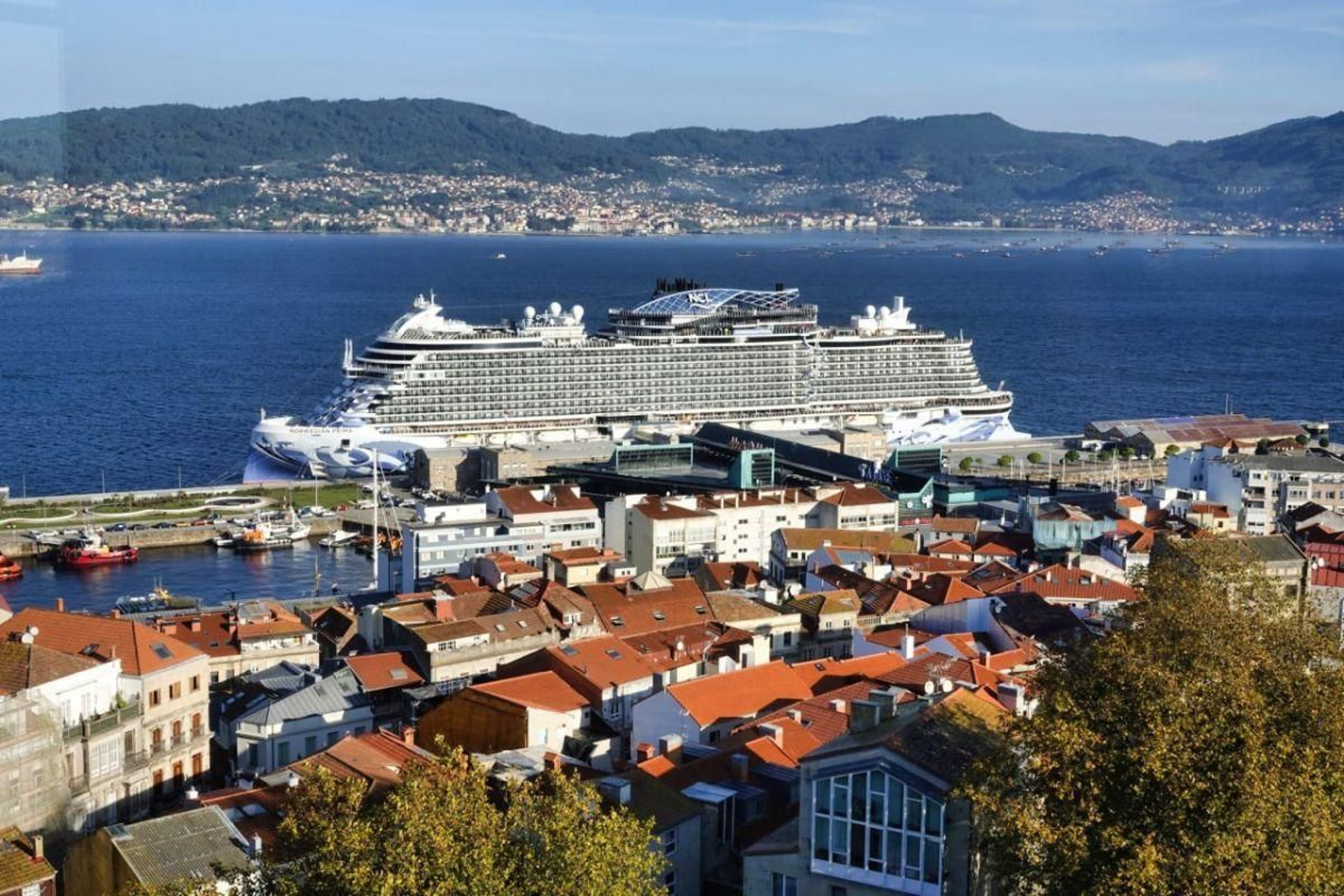El crucero “Norwegian Prima", que se estrenó en Vigo.