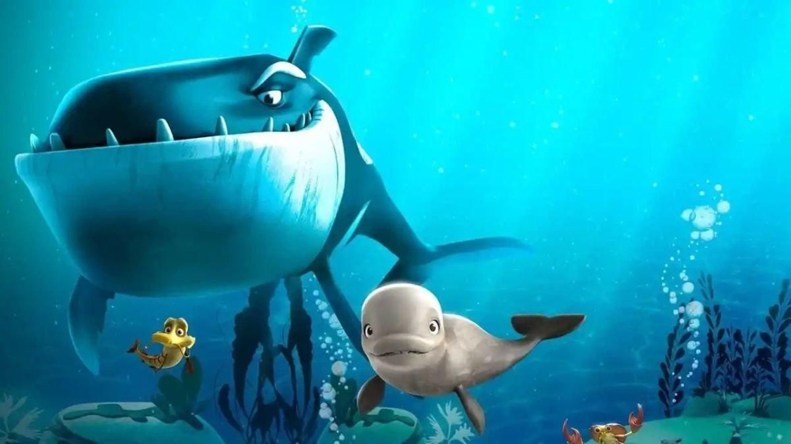 Una escena de la película Katak, la pequeña ballena.