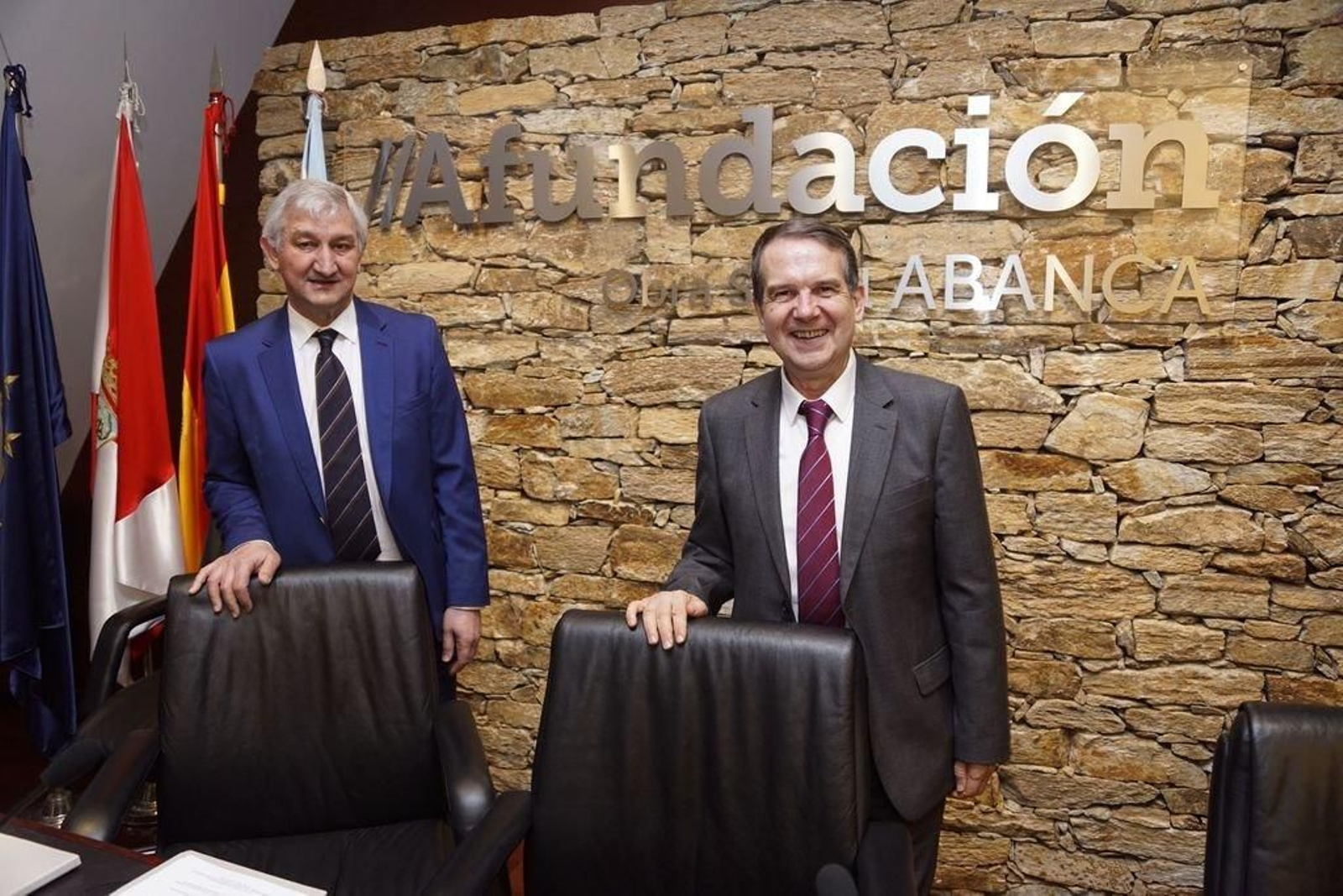 El gerente de Provigo, Albino Rodríguez, con Abel Caballero en la apertura de la jornada.