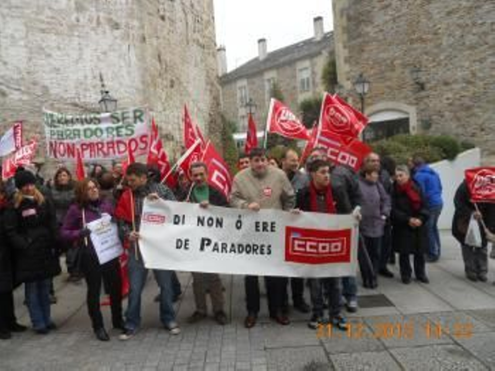Una de las numerosas manifestaciones que los trabajadores hicieron en Galicia en los últimos meses.