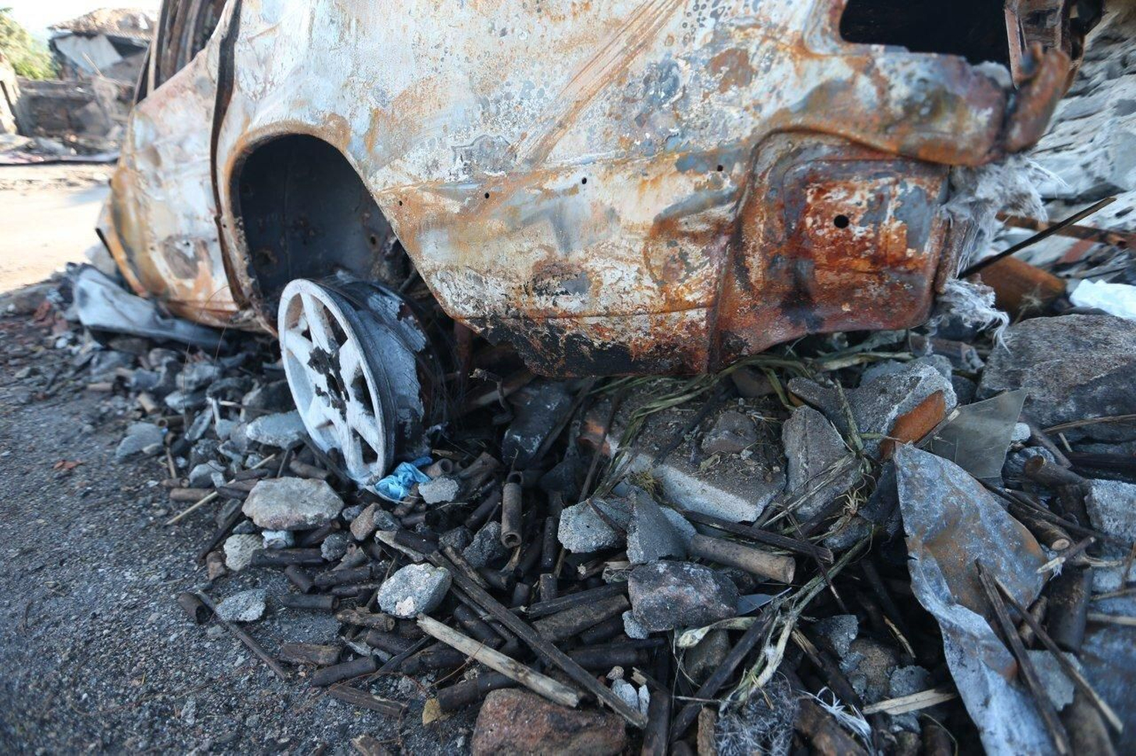 La 'zona cero' de la explosión de Tui  Alberte 09