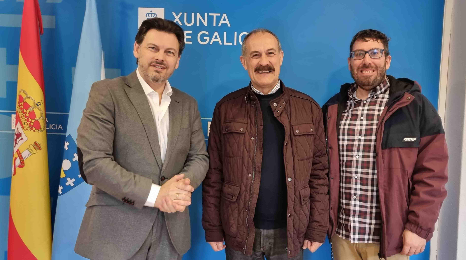 Imagen del encuentro celebrado en la sede de la SXE en Santiago de Compostela