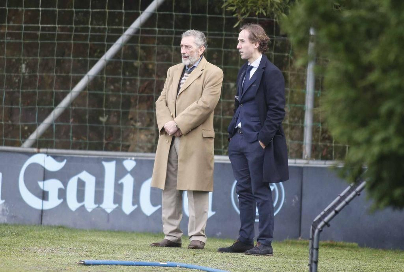 Mouriño y Chaves, ayer.