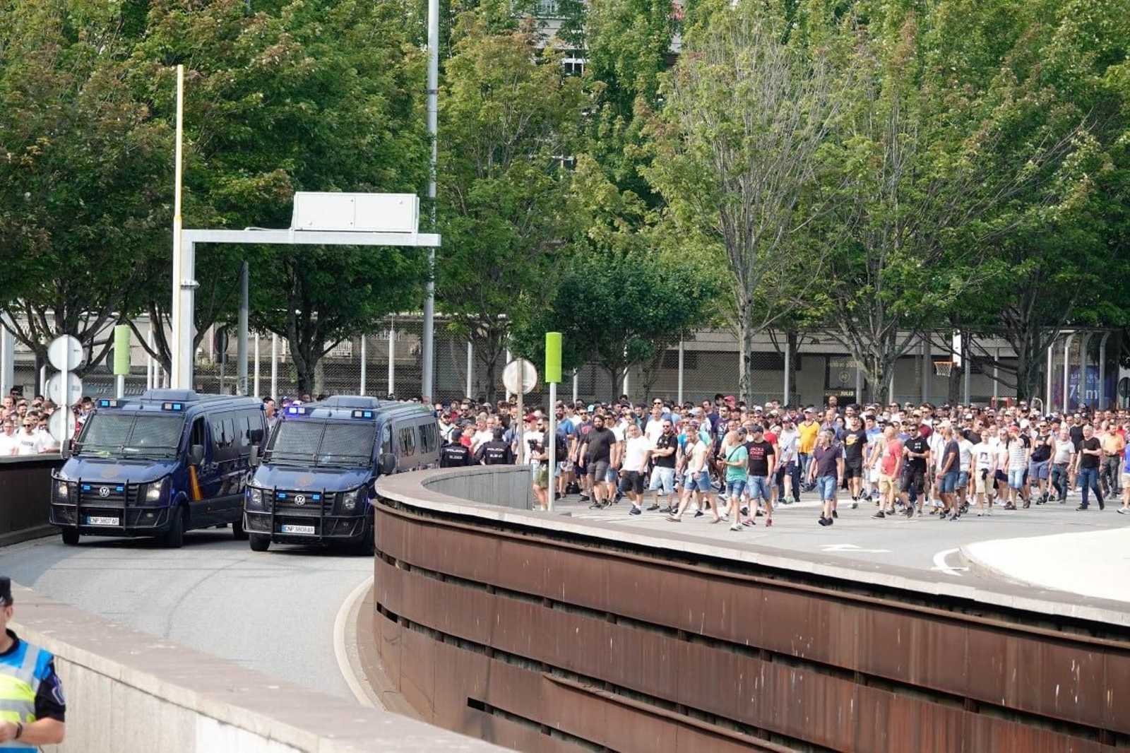 Cuarta jornada de la huelga del metal en Vigo.