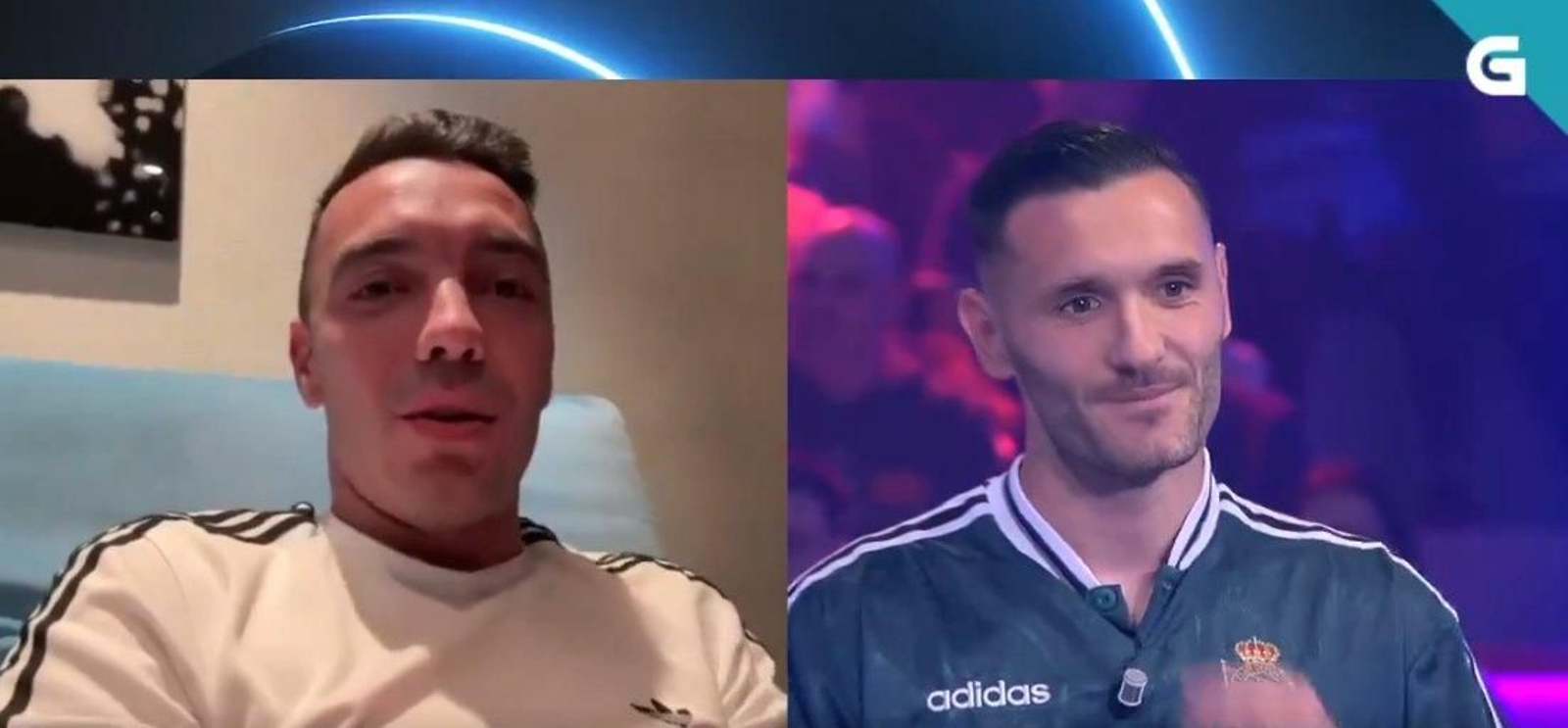 Aspas le da una sorpresa a Lucas Pérez en 'Land Rober'.