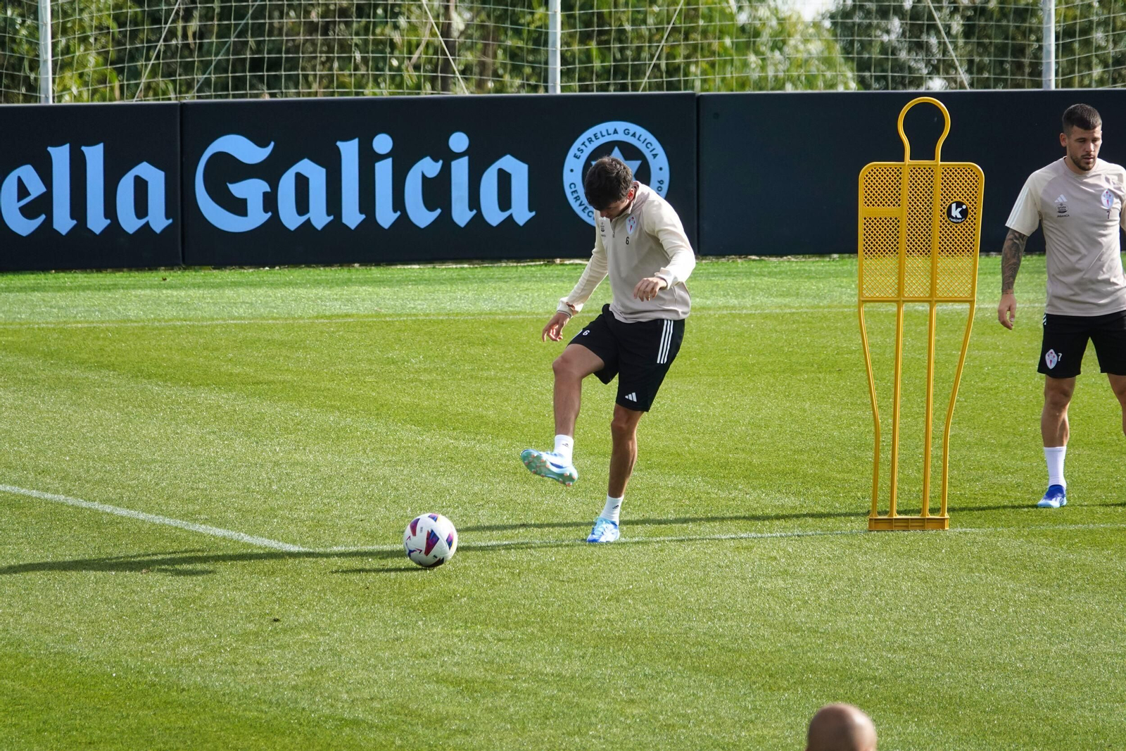 Entrenamiento del Celta en Mos.