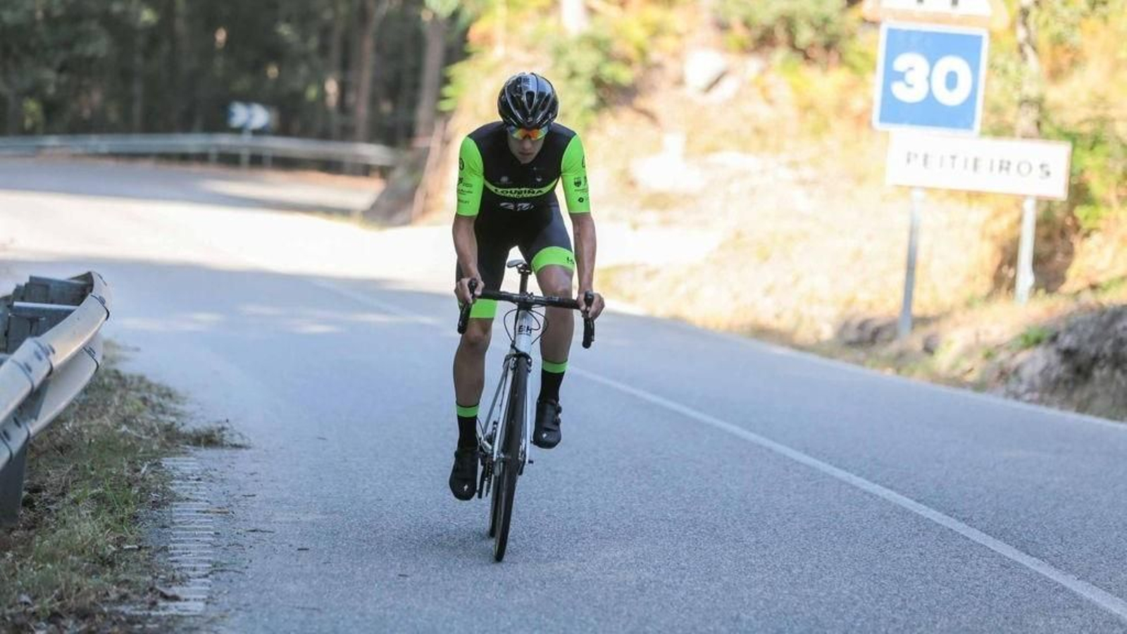 Roberto Mediero reconoce el recorrido de la Xacobeo 2021.