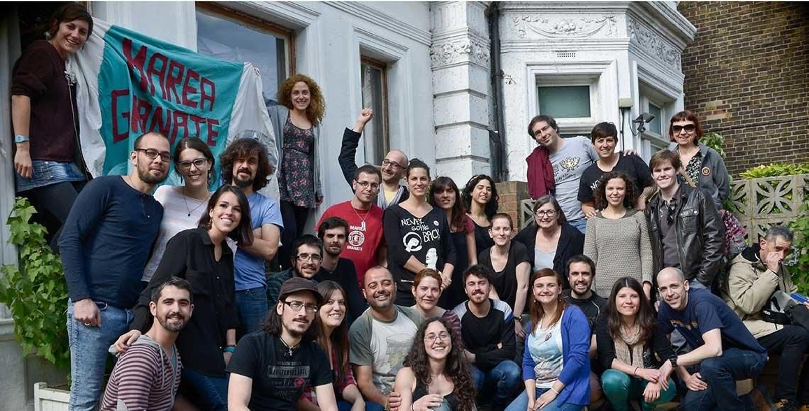 Foto de un encuentro del grupo de Marea Granate en Londres