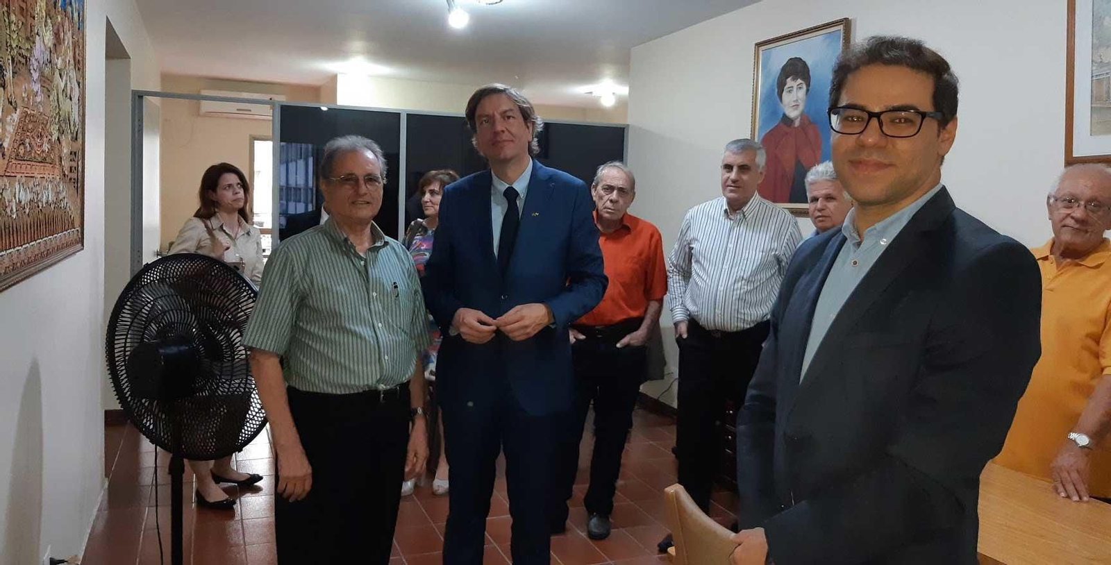 El director general de Migraciones, José Alarcón, en una reciente visita a Brasil